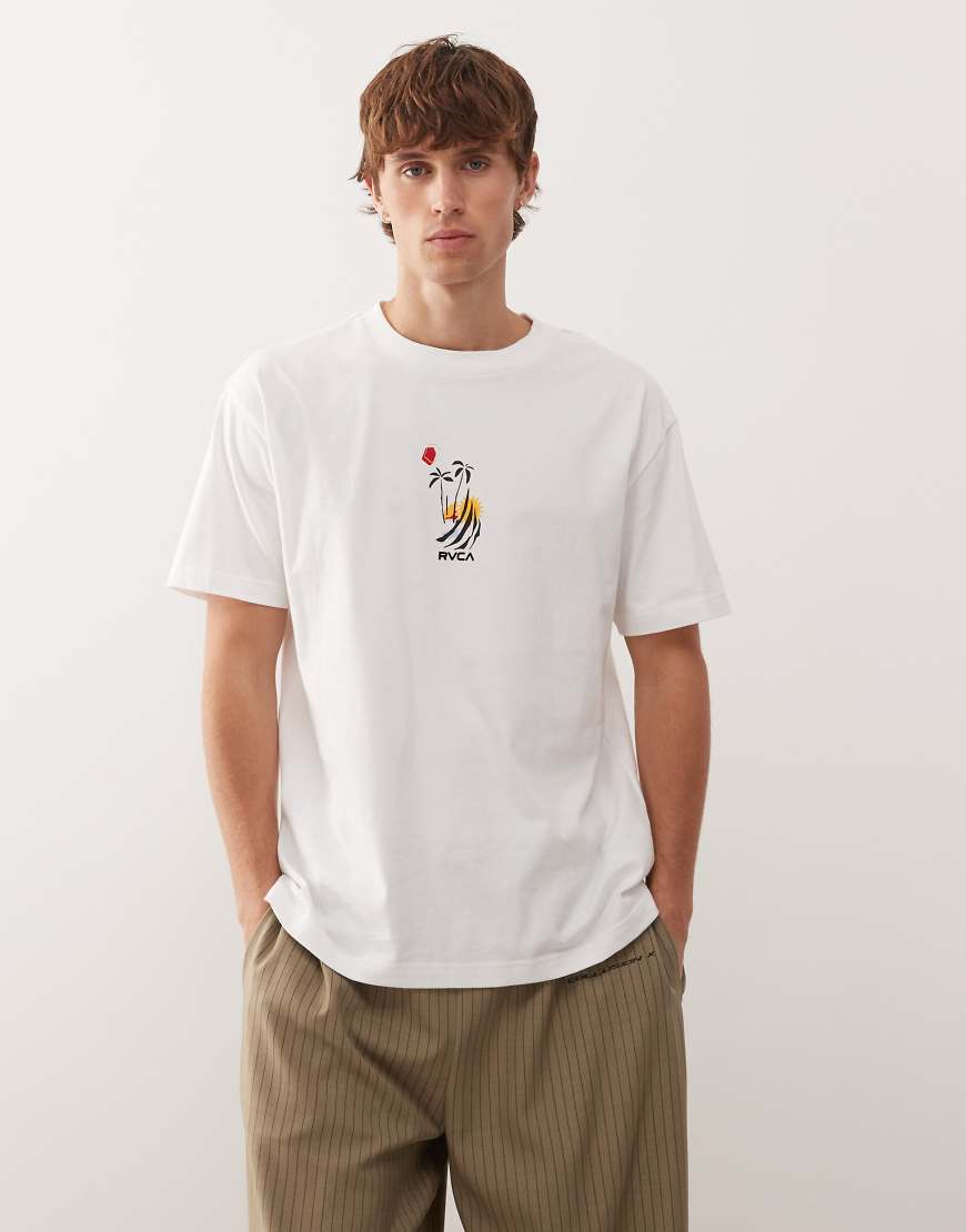 RVCA - Cutship - Kurzärmliges T-Shirt in Weiß von RVCA