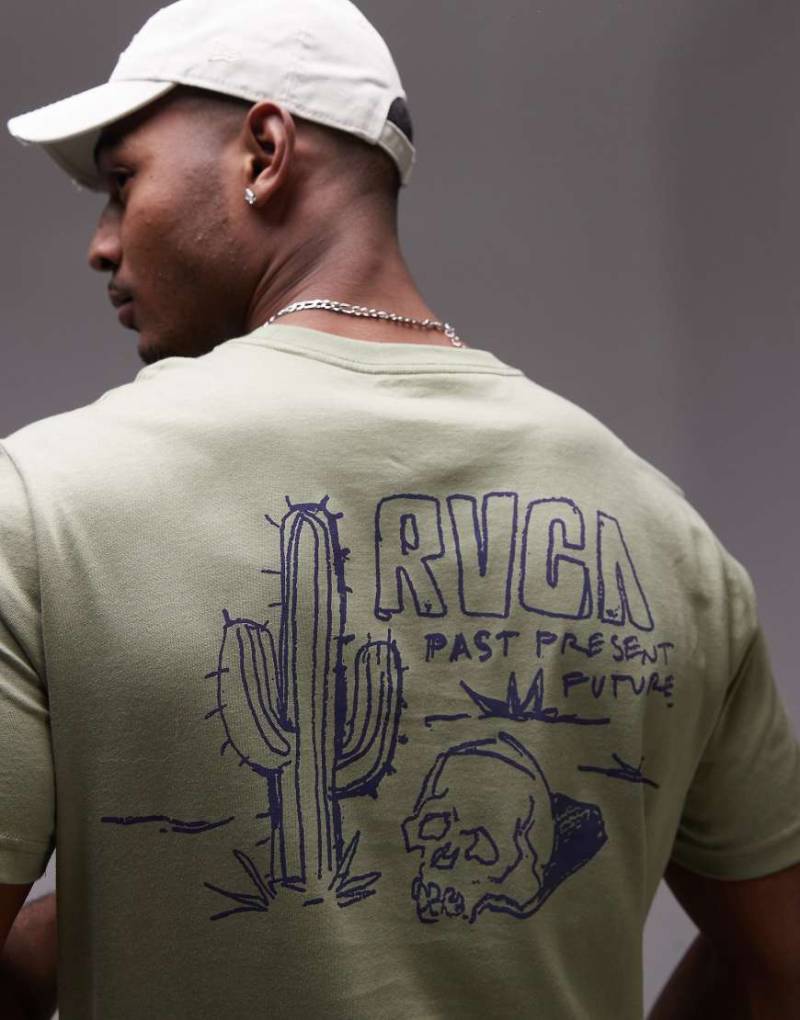 RVCA - Death Valley - T-Shirt in Ölgrün von RVCA
