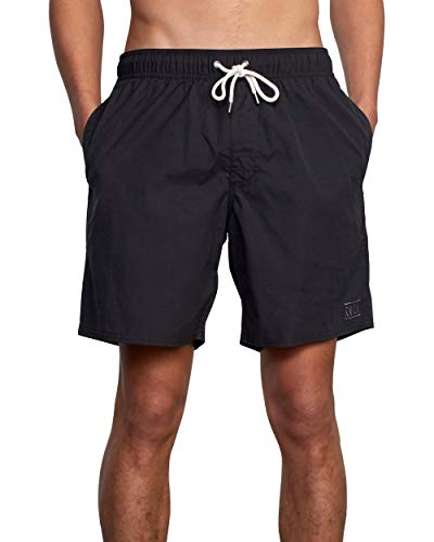 RVCA Herren 4-Way Stretch Waist 17 Inch Boardshorts, Elastic Trunk 17 Black, S von RVCA