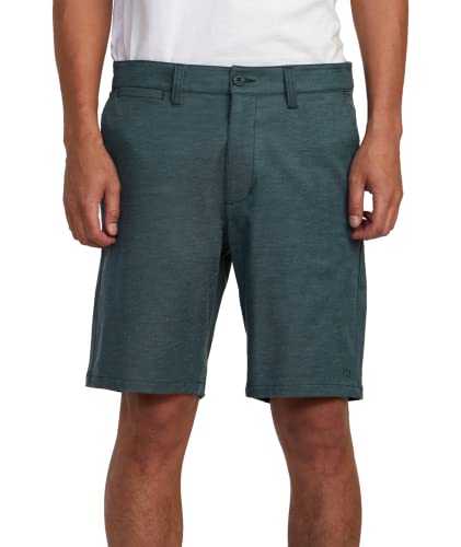 RVCA Herren Back in Hybrid Short, Jäger-Grün, 49 von RVCA