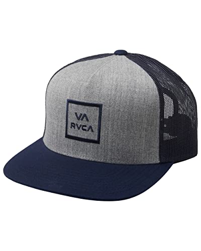 RVCA Herren Baseballkappe, Trucker/Grey Heather/Navy, Einheitsgröße von RVCA