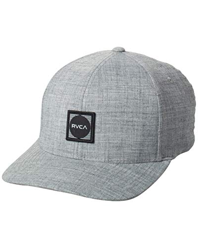 RVCA Herren Mütze mit gebogener Krempe Hut, Flexfit/Heather Grey, S/M von RVCA