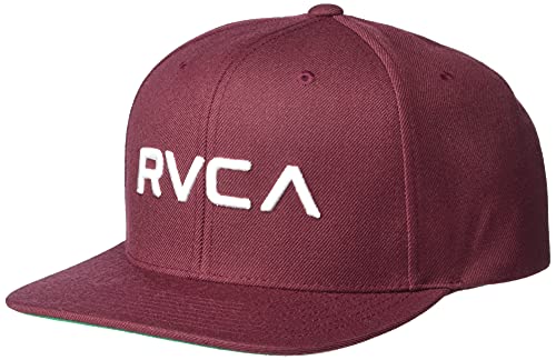 RVCA Herren Hut, Snapback Mütze/Weinrot, Einheitsgröße von RVCA