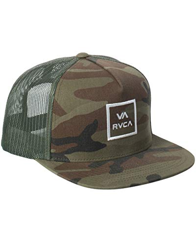 RVCA Herren Verstellbare Snapback Hut, Trucker/Olive Camo, Einheitsgröße von RVCA
