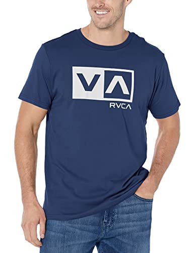 RVCA Herren T-Shirt, Balance Box/Federal Blue, Mittel von RVCA