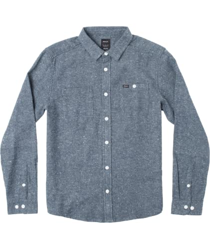 RVCA Herren Thatll Work Flanell Langarm Woven Shirt, Harvest Neps / Moody Blue, L RVCA Herren Thatll Work Flanell Langarm Woven Shirt, Harvest Neps / Moody Blue, L von RVCA