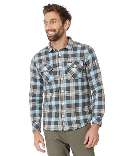 RVCA Herren Thatll Work Flanellhemd Langarm Gewebt, Dunkelgrau, Mittel von RVCA