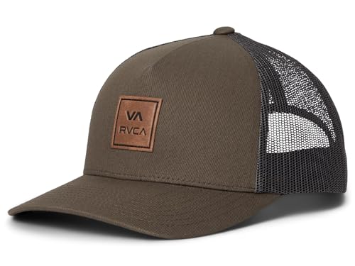 RVCA Herren Trucker, strukturierte Mütze mit Stretch-Mesh-Rücken, verstellbarer Snapback-Verschluss, Pilz, Einheitsgröße von RVCA