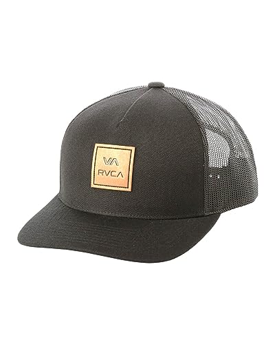 RVCA Herren Trucker Snapback Curve Cap ~ VA ATW schwarz von RVCA