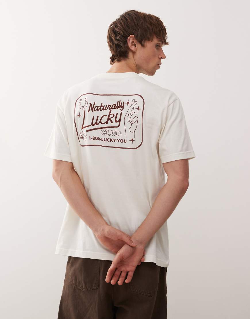 RVCA - Lucky You - Kurzärmliges T-Shirt in Antikweiß von RVCA