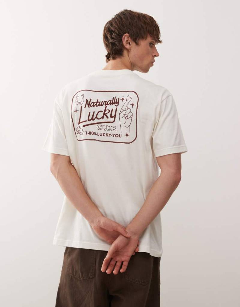 RVCA - Lucky You - Kurzärmliges T-Shirt in Antikweiß von RVCA