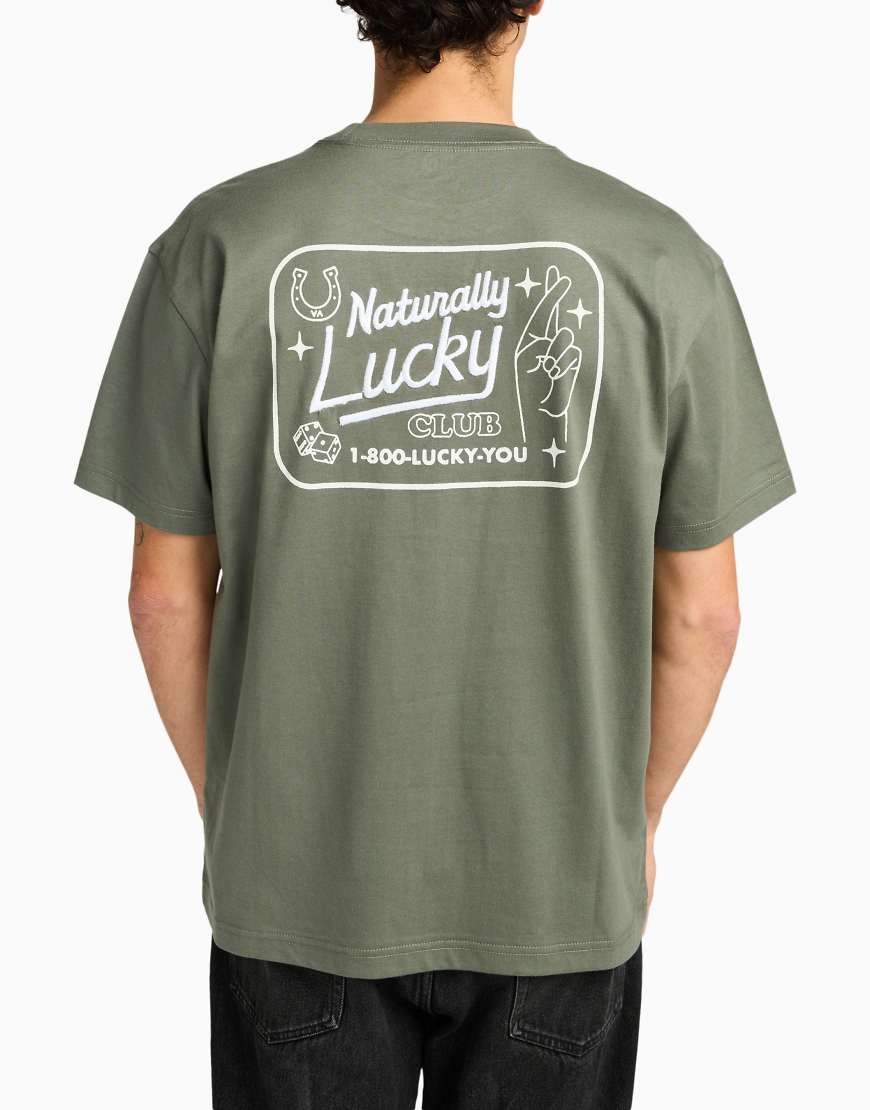 RVCA - Lucky You - Kurzärmliges T-Shirt in Salbeigrün von RVCA