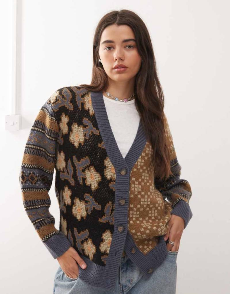 RVCA - Lumen - Strickjacke in Steinblau von RVCA