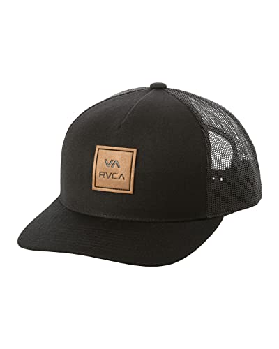 RVCA Mens Trucker Hats - VA ATW Curved Brim Trucker (Black, One Size) von RVCA