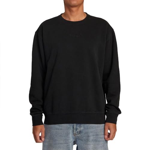 RVCA PTC Sweatshirt M Schwarz, Schwarz , M von RVCA
