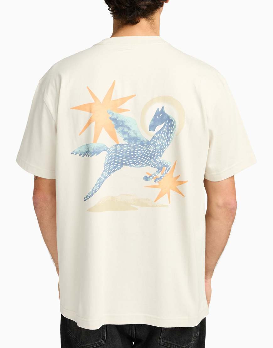 RVCA - Pegasus - Kurzärmliges T-Shirt in Keramik-Blau von RVCA