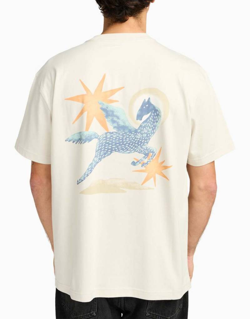 RVCA - Pegasus - Kurzärmliges T-Shirt in Keramik-Blau von RVCA