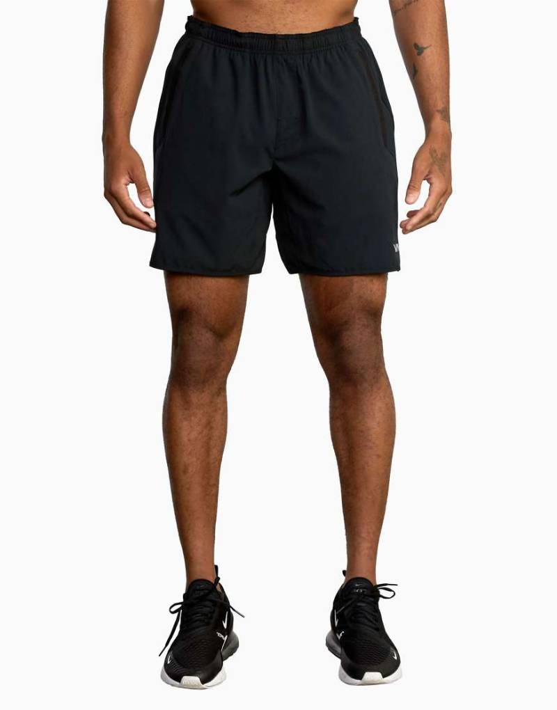 RVCA - Va Sport Yogger - Elastische Sport-Shorts in Schwarz, 17 Zoll Schrittlänge von RVCA