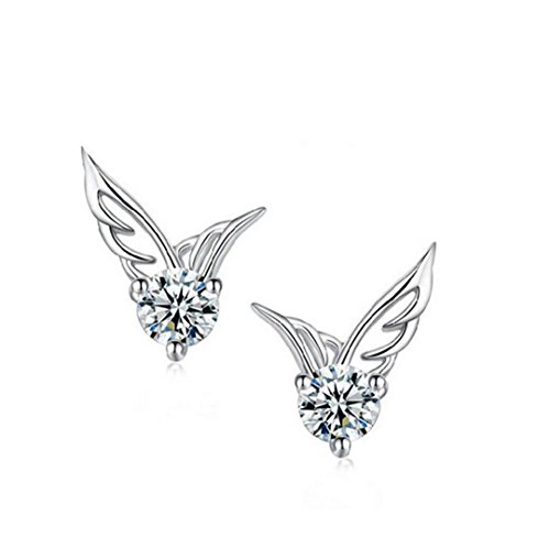 1 Pair of Ladies Earrings Earrings sterling silver with cubic zirconia cross Gänseblümche Glitter Snowflake many style pearl studs earrings, Allergy Free, for Women Girlfriend Daughter von RVHAOODI