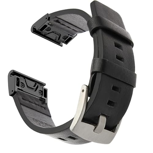 26 22MM Leather Quick Release Watchband Strap For Garmin Fenix 7X 7 6 6X Pro 5 5X Plus 3 HR Watch Easyfit Wrist Band Bracelet von RVHAOODI