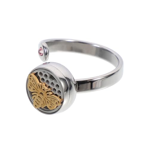 Aroma Teen Essentials Diffusor Männer Silberöl Edelstahl -Sterling Band The Finger Decor von RVHAOODI