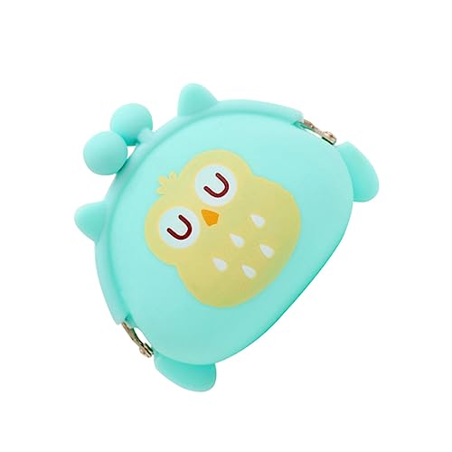 Kawaii Owl Silicon Gelee Münze Mini -Brieftasche für ID -Münzen Karten Cash Hell Green von RVHAOODI