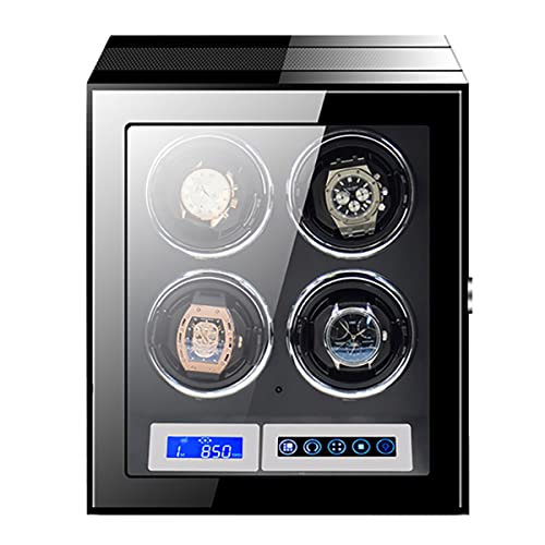 Large Capacity Watch Winder with LCD Screen and Remote Control Wooden Storage Box for 9 12 24 Watches Wood Shell Piano Self Winding Watch Rotator Box Large Capacity Watch Winder with LCD Screen and Remote Control Wooden Storage Box for 9 12 24 Watches Wood Shell Piano Self Winding Watch Rotator Box von RVHAOODI