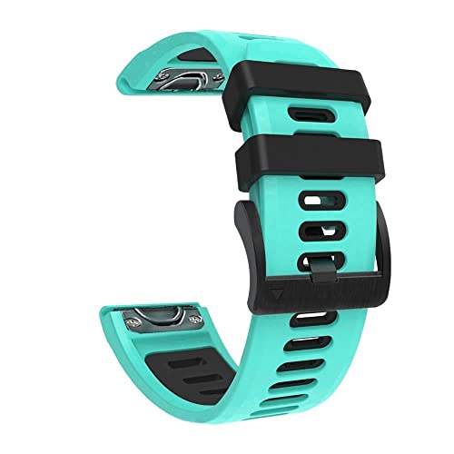 NEW 26 22mm Sport Silicone Watchband Wriststrap for Garmin Fenix 6X 6 Pro 5X 5 7X 7 3HR/EPIX Easy Fit Quick Release Wirstband von RVHAOODI