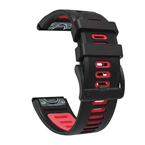 NEW 26 22mm Sport Silicone Watchband Wriststrap for Garmin Fenix 6X 6 Pro 5X 5 7X 7 3HR/EPIX Easy Fit Quick Release Wirstband von RVHAOODI