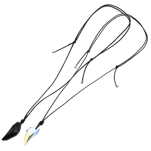 RVHAOODI 1 Paar Kristallschmuck Anhänger Valentine Herz Paare Halskette seine Halskette für ihn und sie von RVHAOODI