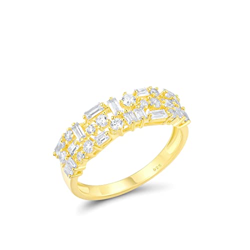 RVHAOODI 100% Rings For Women Sparkling White Cubic Zirconia Color Trendy Fine Jewelry von RVHAOODI