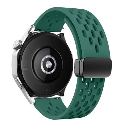RVHAOODI 18 20 Magnetischer Silikongurt für Uhr GT 5 46 mm 41 mm atmungsaktives Sportband für GT5 Pro GT4 GT3 GT2 Correa Watchbänder von RVHAOODI
