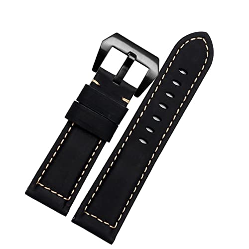 RVHAOODI 20mm 22 mm 24 mm 26 mm echtes Leder Retro Man Watch Band für PAM111 441 Cowhide Watchband Armband Armband von RVHAOODI