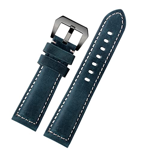 RVHAOODI 20mm 22 mm 24 mm 26 mm echtes Leder Retro Man Watch Band für PAM111 441 Cowhide Watchband Armband Armband von RVHAOODI