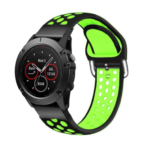 RVHAOODI 26 22MM Watchband Strap for Fenix 5 5X Plus 3 3 HR Fenix 6X 6 Pro Watch Quick Release Silicone Easyfit Wrist Band Strap von RVHAOODI