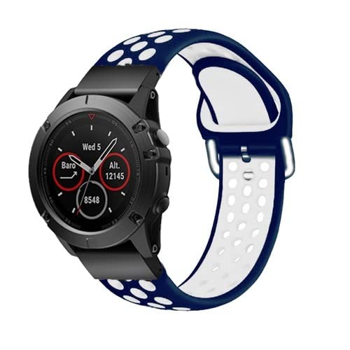 RVHAOODI 26 22MM Watchband Strap for Fenix 5 5X Plus 3 3 HR Fenix 6X 6 Pro Watch Quick Release Silicone Easyfit Wrist Band Strap von RVHAOODI