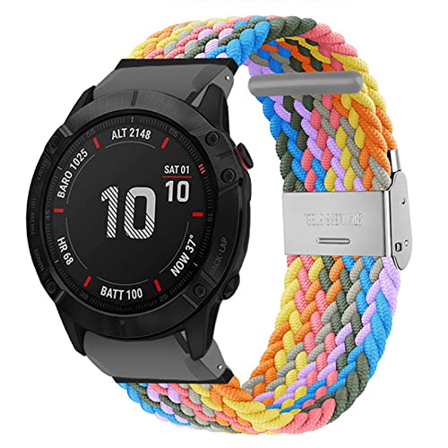 RVHAOODI 26mm Multi-Color Elastic Nylon Uhrengurt ， Für Serien Uhren Ersatz-Uhren-Accessoires ， Männer Frauen 26mm Schnellfit Nylon Uhrengurt von RVHAOODI