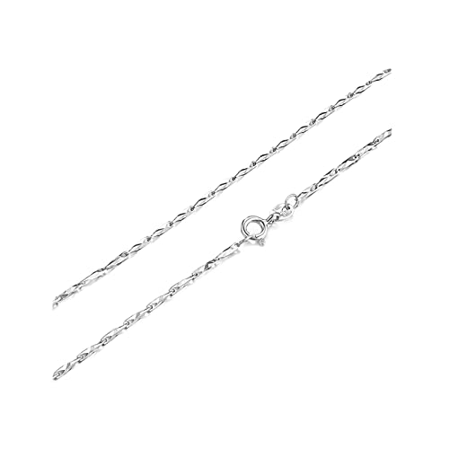 RVHAOODI 40-45 cm Riegel Halskette, 1mm Frau Halskette, Kettenkette für Freundin von RVHAOODI