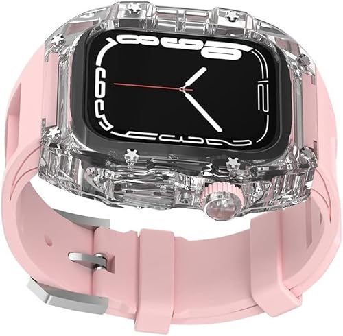 RVHAOODI 44 mm, 45 mm, 49 mm - Transparent Silicon Watch -Gurt für 8 7 6 5 4 Serie - Frauen -Mode -Fashion -Kit - Ersatzzubehör für Uhr von RVHAOODI