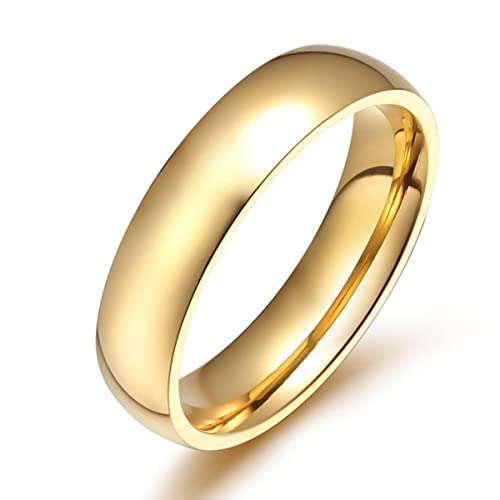 RVHAOODI 6mm Edelstahl Farb plattierte silberne Farbe Knöchelringe für minimalistische Ringe für Frauen für Frauen von RVHAOODI