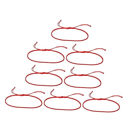RVHAOODI 8pcs Kabelarmband Set Red String geflochtene Freundschaftsarmbänder handgefertigter Stringschmuck für Frauenfashi von RVHAOODI