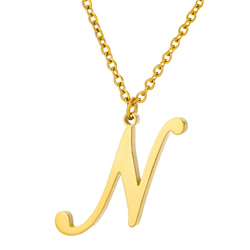 RVHAOODI A bis Z Edelstahl mit englischen Buchstaben Melonknopf Männer (J, One Size) von RVHAOODI