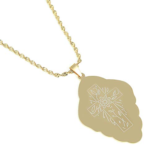 RVHAOODI Accessoires für Männer und Frauen überqueren Anhänger Halsketten Hawaii Mikronesien Chuuk Marshall Crosses Kettenschmuckgeschenke Hochzeitstag, Valentinstag, Weihnachtsgeburtstag Geschenk von RVHAOODI