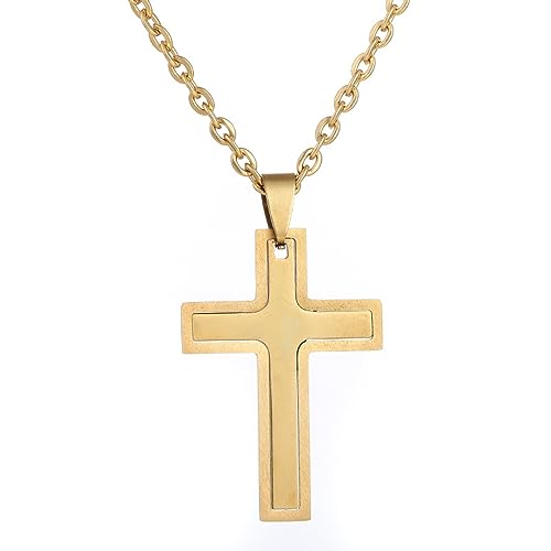 RVHAOODI Accessoires für Männer und Frauen überqueren Damen Mode Anhänger Halskette Hip Hop Halskette Schmuck Hochzeitstag, Valentinstag, Weihnachtsgeburtstag Geschenk von RVHAOODI