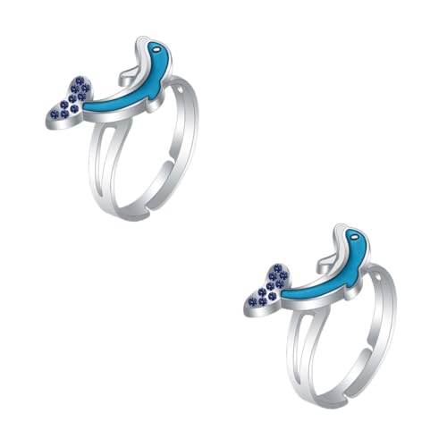 RVHAOODI Aura Umarmung Charms Spinner Akupressurstimmung Die Delphin -Männer Temperaturänderung Legierung von RVHAOODI