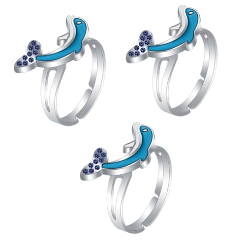 RVHAOODI Aura Umarmung Charms Spinner Akupressurstimmung Die Delphin -Männer Temperaturänderung Legierung von RVHAOODI