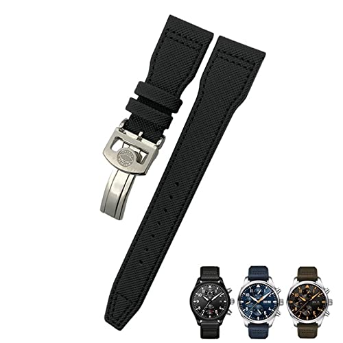 RVHAOODI Bracelet de montre en nylon de vachette 20 mm 21 mm 22 mm pour IWC Big Pilot IW377714 Mark18 Spitfire Bracelet en cuir véritable nylon RVHAOODI Bracelet de montre en nylon de vachette 20 mm 21 mm 22 mm pour IWC Big Pilot IW377714 Mark18 Spitfire Bracelet en cuir véritable nylon von RVHAOODI