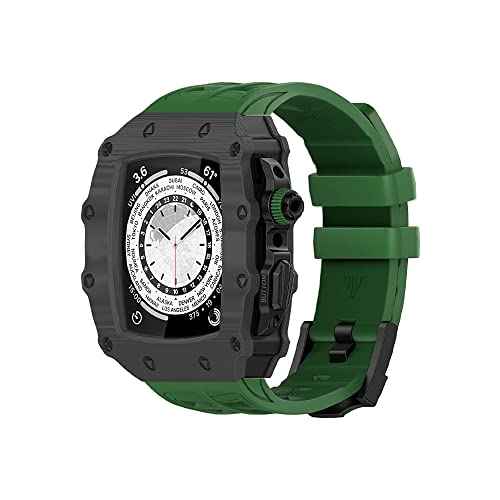 RVHAOODI Carbon Fasermodifikation Kit -Gurtband 45 mm 44 mm Gummiarmband Armband IWatch 8 7 Se 6 5 4 Mod Kitgürtel RVHAOODI Carbon Fasermodifikation Kit -Gurtband 45 mm 44 mm Gummiarmband Armband IWatch 8 7 Se 6 5 4 Mod Kitgürtel von RVHAOODI