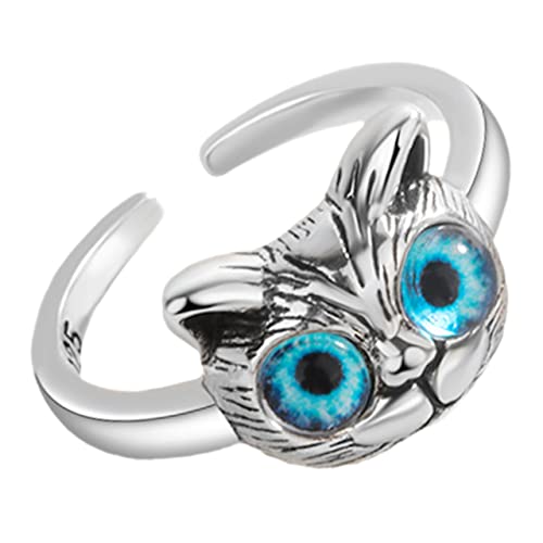 RVHAOODI Cat Eye Ring Bauchnabel Armbänder Reifen Ohrringe Frauen Süßes Sizer Stapelbar für Teenager Vintage Ringe Retro Decor Schmuck Schmuck von RVHAOODI