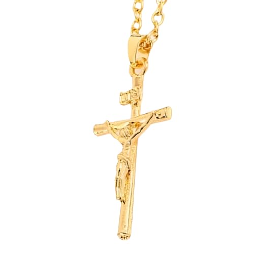 RVHAOODI Christliche Kruzifix Halskette Männer, Religion Kreuz Halskette mit Jesus darauf - Hip Hop Crucifix Anhänger für Menschen, Jesus Cross Halskette für Weihnachten Thanksgiving RVHAOODI Christliche Kruzifix Halskette Männer, Religion Kreuz Halskette mit Jesus darauf - Hip Hop Crucifix Anhänger für Menschen, Jesus Cross Halskette für Weihnachten Thanksgiving von RVHAOODI